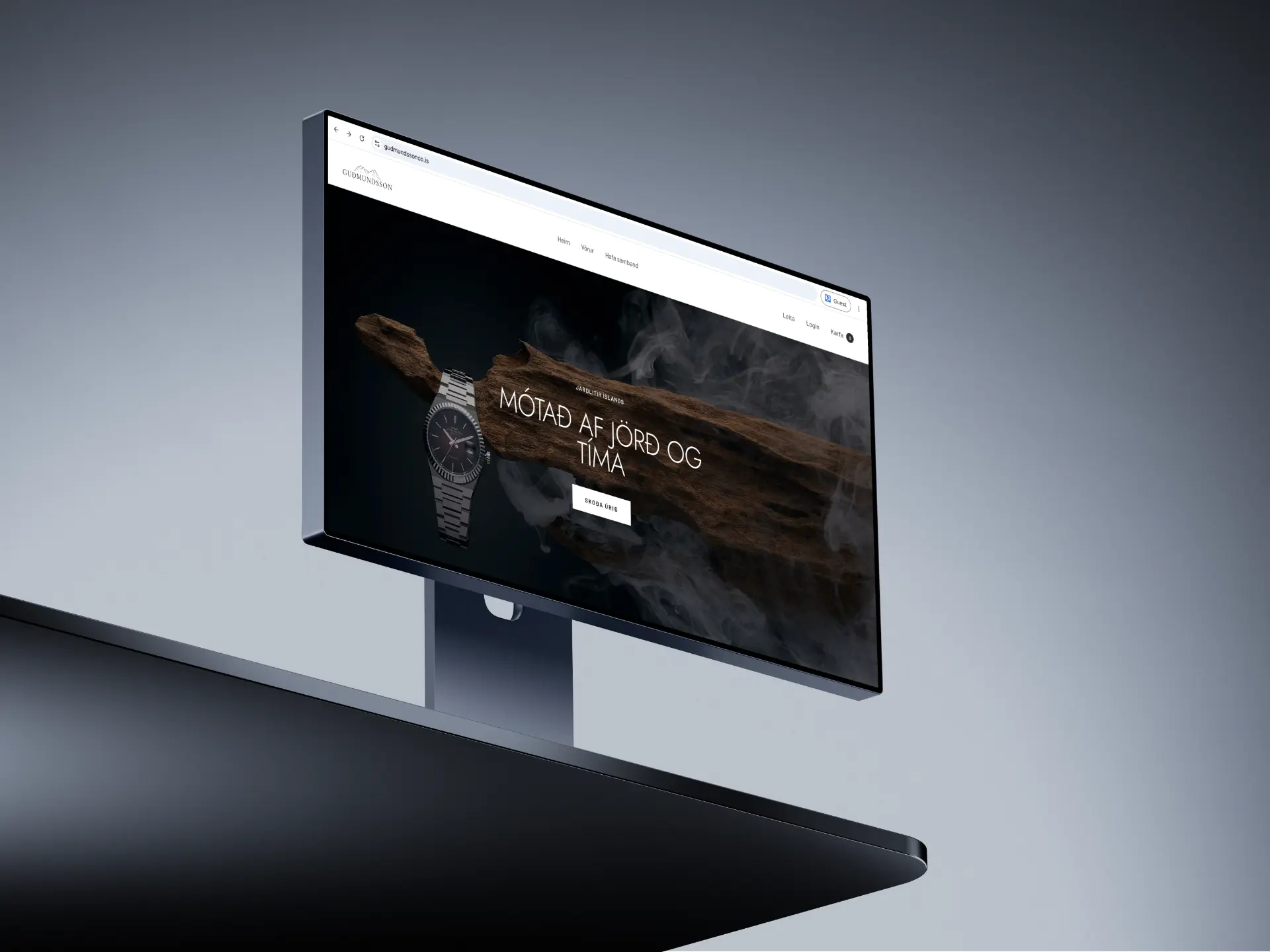 Guðmundsson — Timepieces, presented with clarity.